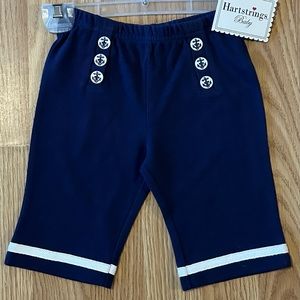 Hartstrings Sailor Pants w/ Decorative Nautical Buttons - Size 0-3 months NWT